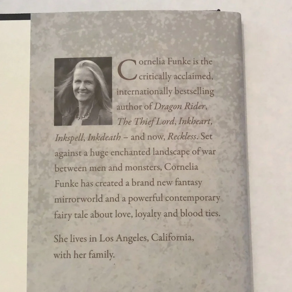 Reckless by Cornelia Funke Hardcover w/ Dust Jacket 352 pages Original 2010